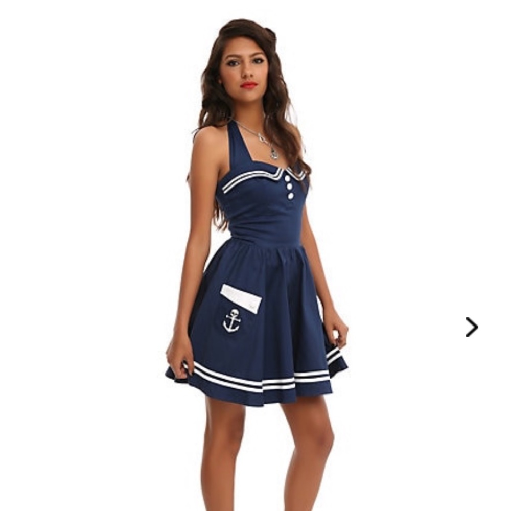 HELL BUNNY VIXEN SAILOR DRESS